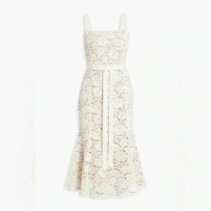 OSCAR DE LA RENTA
Cotton-blend corded lace midi dress